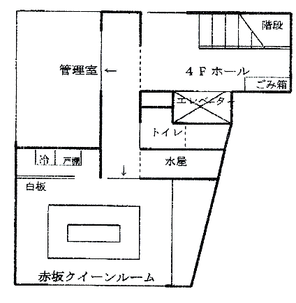 赤坂クイーンルーム　貸会議室　室内見取り図